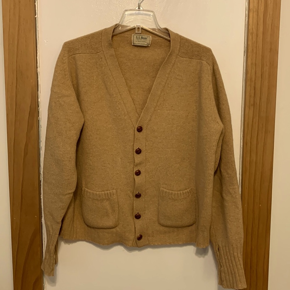 Vintage L.L. BEAN Camel Cardigan
